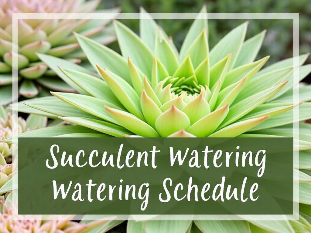 Watering Schedule for Succulents: By Season