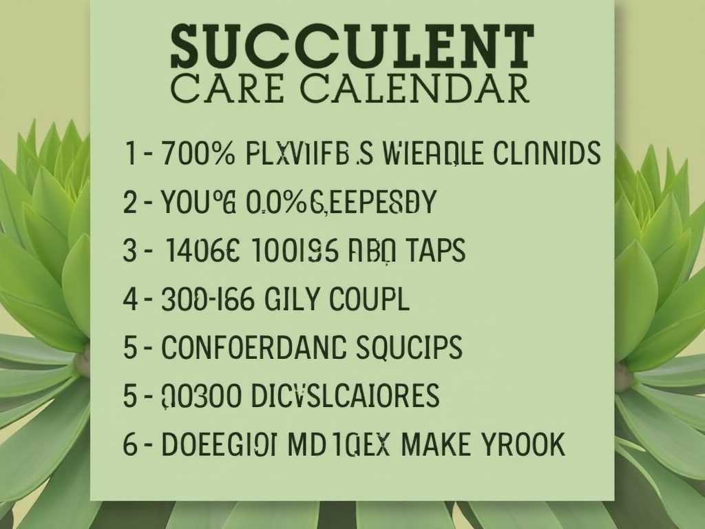 Succulent Care Calendar: Monthly Tasks for Year-Round Health(1)