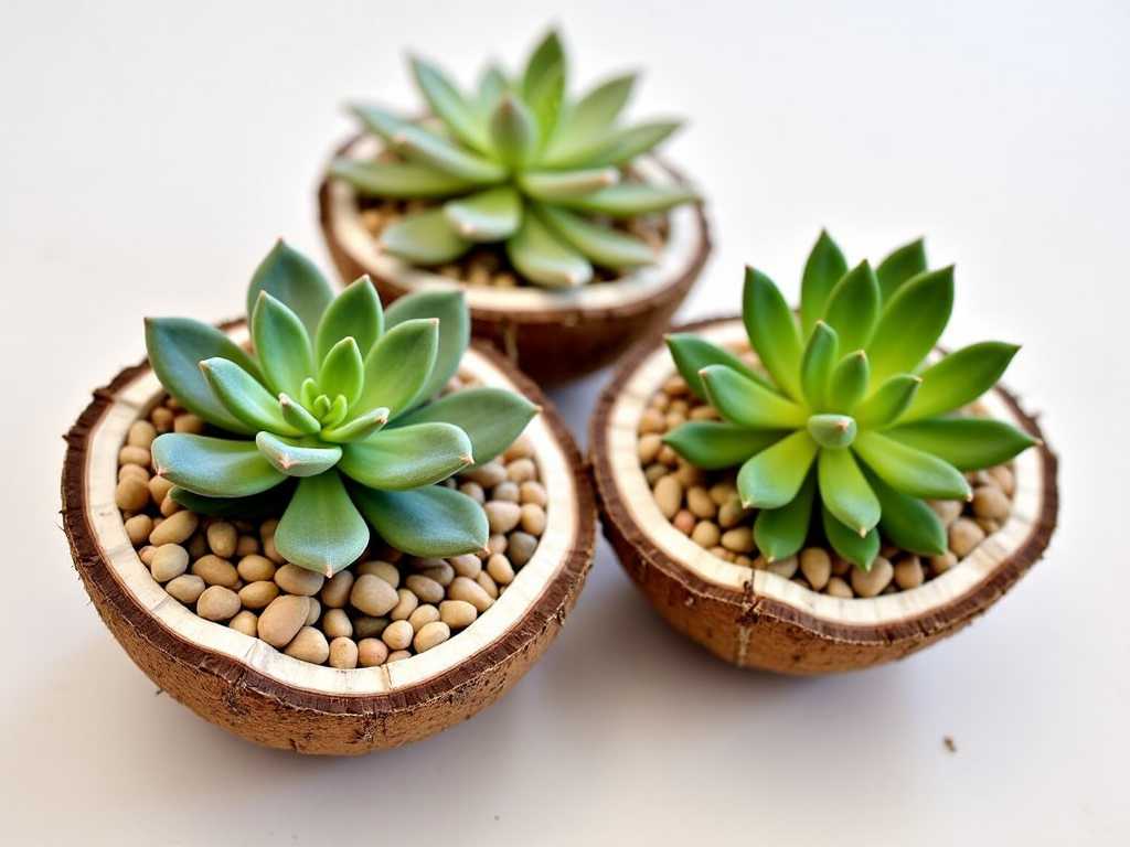 How to Propagate Succulents in Coconut Shells