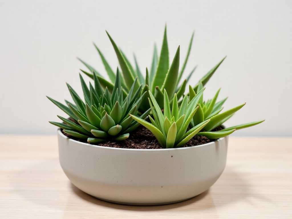 Succulent & Sansevieria Office Desk Garden