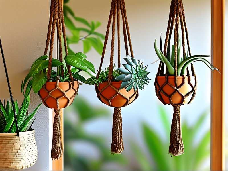 How to Hang Succulents in Hanging Macrame Basket Planters How to Hang Succulents in Hanging Macrame Basket Planters