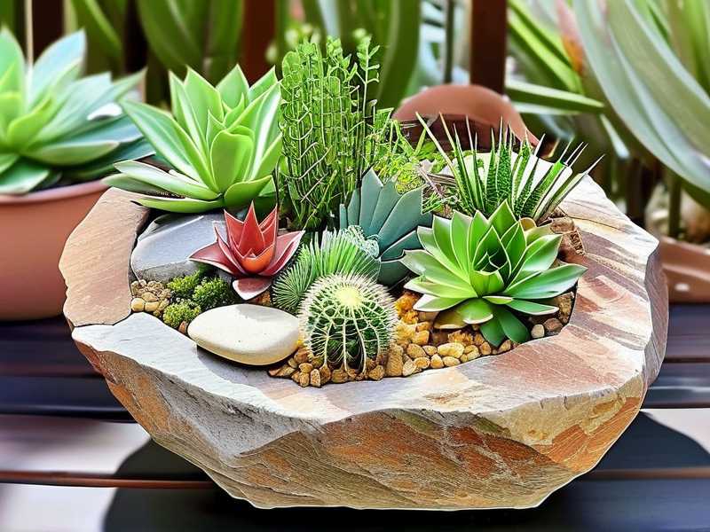 How to Plant Succulents in Granite Planters
